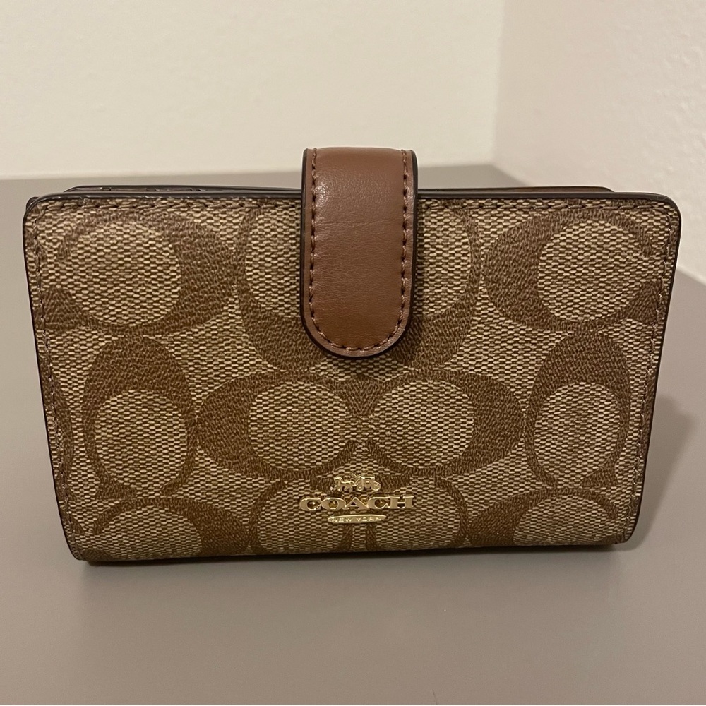 Coach Bi-Fold Coated Canvas Wallet